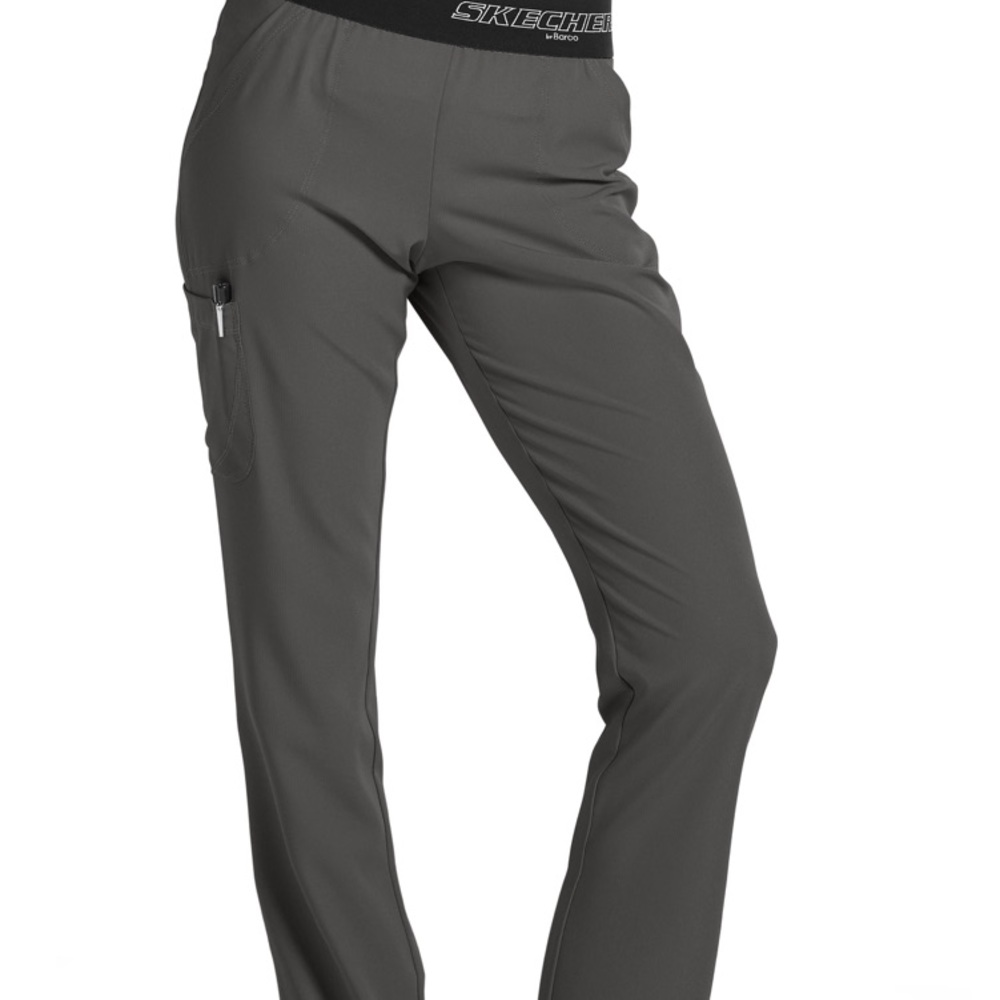 Skechers scrub pant. Women’s. Size: Small petite. Color: pewter.